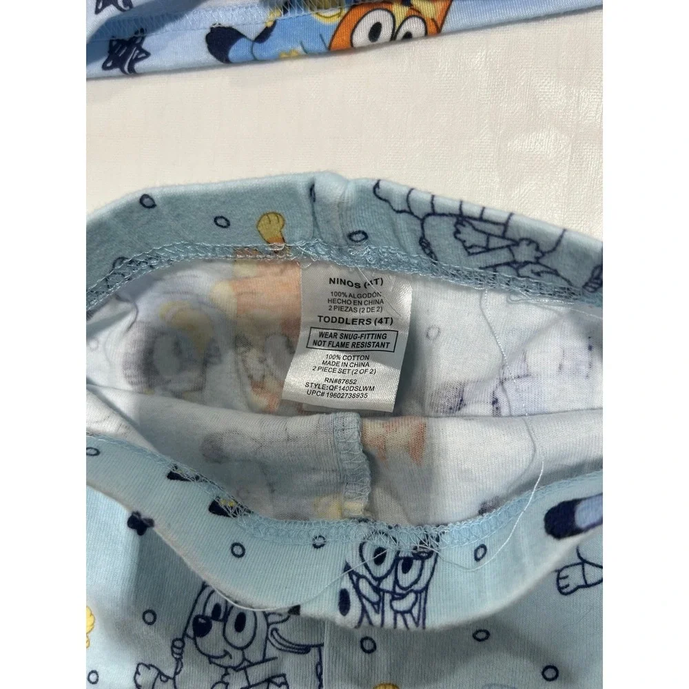 Bluey Bingo Pajamas Set Toddler Boys Girls Blue 3T Top 4T Pants‎ Mixed Set